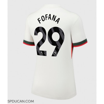 Zenski Nogometni Dres Chelsea Wesley Fofana #29 Gostujuci 2025-26 Kratak Rukav Zenski Nogometni Dres Chelsea Wesley Fofana #29 Gostujuci 2025-26 Kratak Rukav